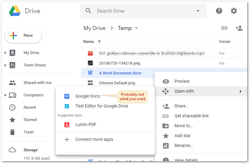 Open Drive Files in Chrome Apps - Google Drive Community